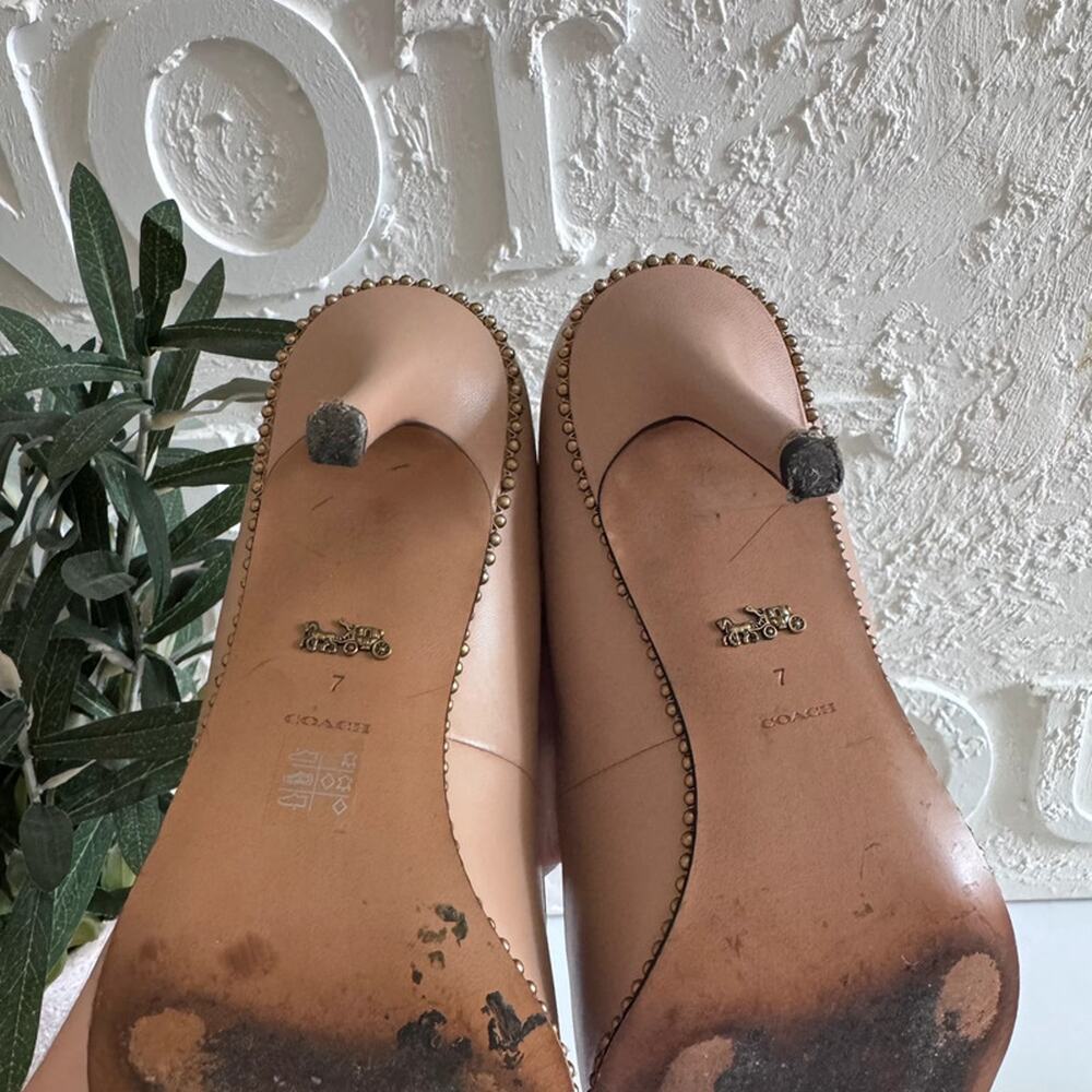 Coach Women's Waverly Leather Pump High Heel Shoes - Picture 15 of 15